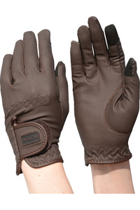 2022 Dublin Everyday Touch Screen Compatible Riding Gloves 10030350 - Brown